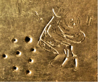 Panel 3 (3) Yr Efeilliaid (brown) contrast